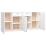 Sideboard White 160x36x75 cm Chipboard Image 7