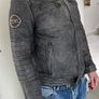 Leather jacket grey size M Image 2