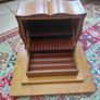 Antique French Art Deco wooden cigarette cigar box, 1920s Image 2