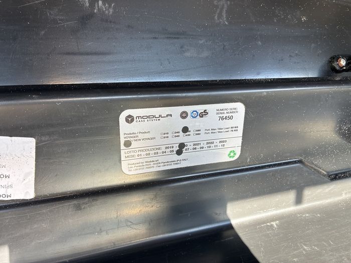 Roofbox Modula 430l capacity