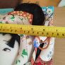 Rare find  Vintage Japanese traditional wooden paddle  HAGOITA  Geisha girl 18.1inch Image 4