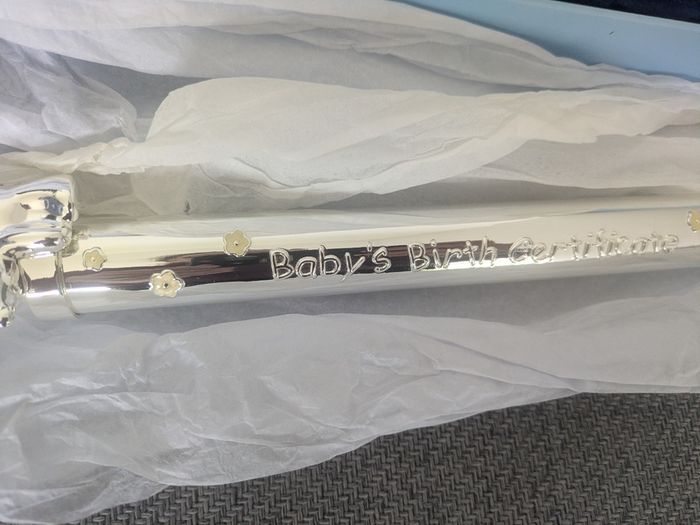 Newbridge Siverware baby birth certificate holder BRAND NEW