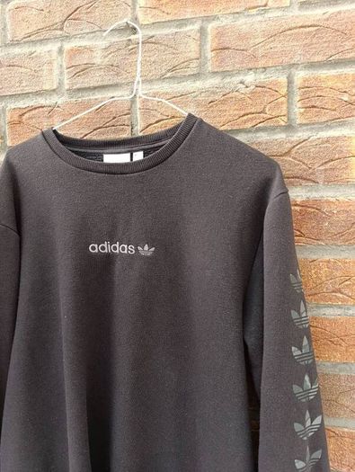 Adidas Crew Sweater Black Mens Small S