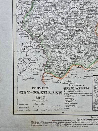 Set of 5 Antique Maps 1849 1850  Meyers Zeitung Atlas