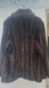 stunning river island  fur coat worn at least 2 times sz 18