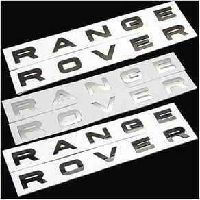 3d ABS Logo Land Range Rover Emblem Letters Car Hood Badge Bonnet Sticker For Range Rover L320 L322 L405 L494 Vouge Discovery Evoque