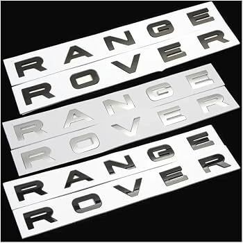 3d ABS Logo Land Range Rover Emblem Letters Car Hood Badge Bonnet Sticker For Range Rover L320 L322 L405 L494 Vouge Discovery Evoque