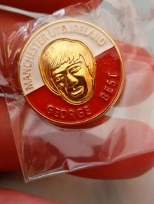 George best Manchester United vintage pin badge
