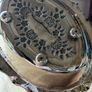 Antique Silver Plate Footed Basket with Handle Image 9