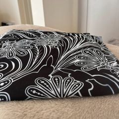 Black & White Floral Fabric