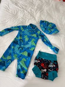 Baby boy swimsuit and happy nappy