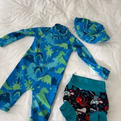 Baby boy swimsuit and happy nappy