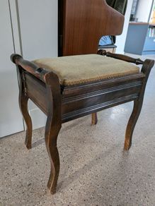 Edwardian Mahogany Piano Stool
