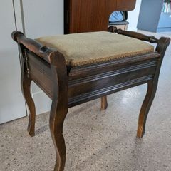 Edwardian Mahogany Piano Stool