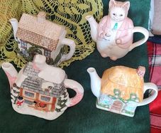 Cottage House teapots