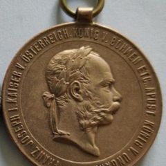 Austria War Service Medal 2 December 1873
