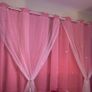 NEW beautiful pink black out curtains wide90/ 80 drop Image 3