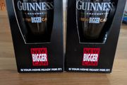 Pair Guinness Draught New Bigger Can Pint Glasses