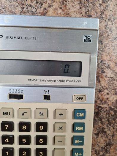 vintage SHARP ELSI MATE EL-1134 electronic desktop calculator