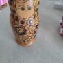 Russian Folk Art Matryoshka Family 4 Wooden Nesting Dolls Image 7