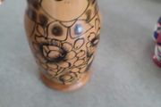 Russian Folk Art Matryoshka Family 4 Wooden Nesting Dolls