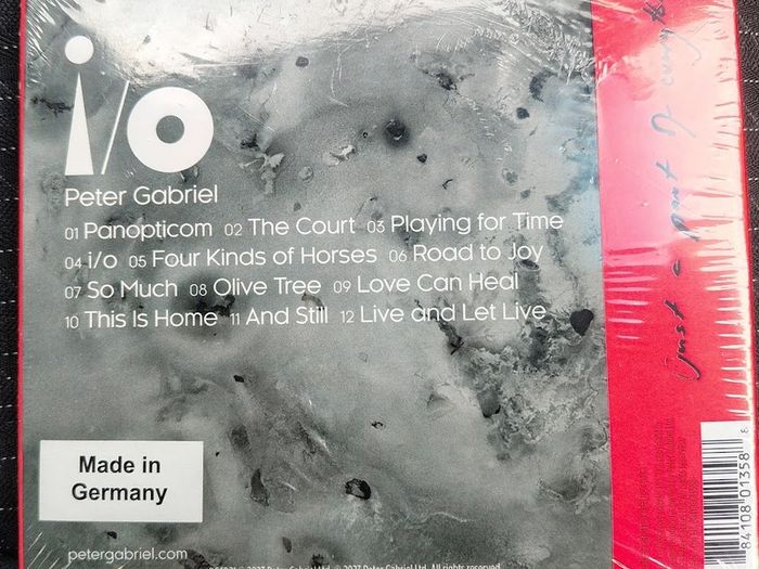 Peter Gabriel - I/O 2xCD (2023) Electronic Art Rock BRAND NEW SEALED