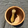 mortar and pestle acacia wooden hand made Image 2