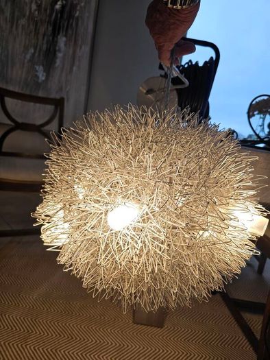 Beautiful Contemporary centre light fitting & side lamp