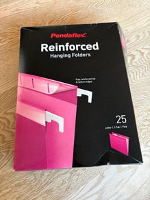 Pink Hanging files - LETTER SIZE