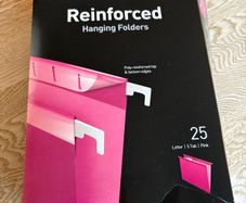 Pink Hanging files - LETTER SIZE