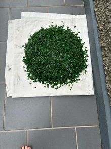 Decorative emerald green stone.