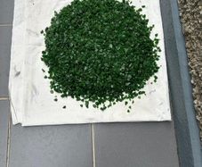 Decorative emerald green stone.