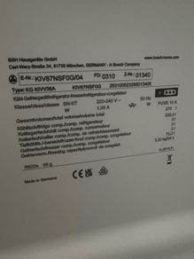 Bosch Series 2 Built-in Fridge-Freezer(1 year old)-Like New