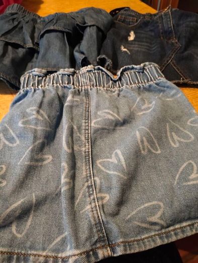 3 girls Denim Skirts.