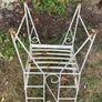 Vintage Wrought Iron Garden Set with Bench and 2 Armchairs (Restoration Project) Image 7