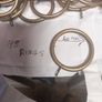 Large Amount  Of Chrome & Bronze gold  Antique  Curtin pole rings. Large amount Image 3