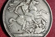 1889 Queen Victoria Silver Crown coin