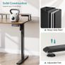 Standing Desk, Electric Height Adjustable Desk with 3 AC Outlets & 2 USB Ports, 120 x 60 cm Stand Up Desk with 2 Drawers Image 4