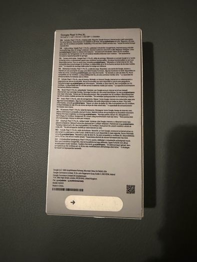 Google Pixel 11 Pro XL 256GB (IRISH STOCK) Brand New Sealed .