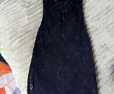 Midi black dress size 10 + FREE set of new earrings