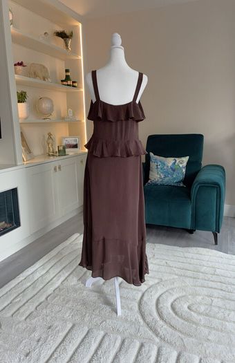 Brand-new Ladies Sweetheart Neckline Ruffle Cami Dress from Marks & Spencer