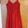 Savida Red Spaghetti  Straps  Dress.  S.14 Image 2