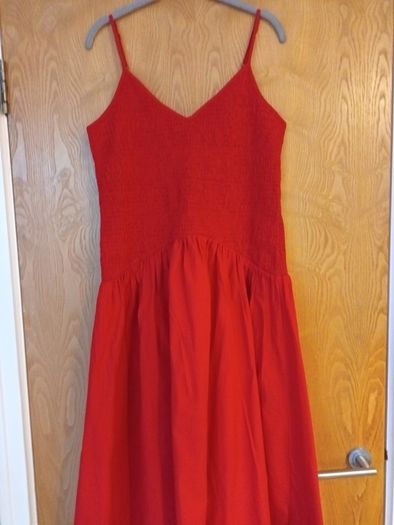 Savida Red Spaghetti  Straps  Dress.  S.14