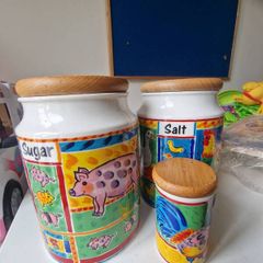 Ceramic Farmyard Storage Jars