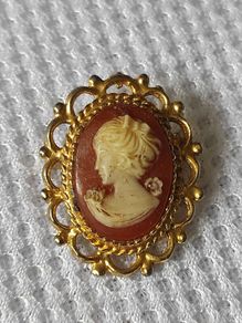 Vintage cameo brooch