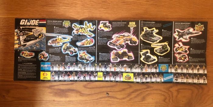 Vintage Action Force G.I Joe Catalogue Leaflet