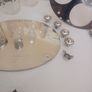 Silver & Cut Glass Condiment Set. Image 10
