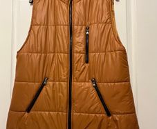 Italian Sleeveless Jacket With Hood