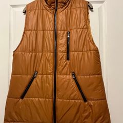 Italian Sleeveless Jacket With Hood