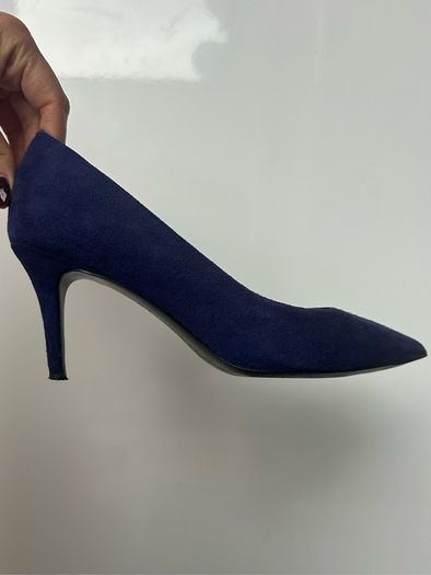 purple suede heels